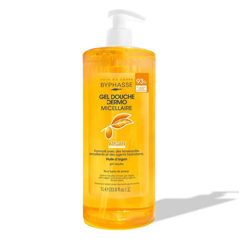 Byphasse micelární sprchový gel s arganovým olejem 1000 ml Rychlé Dodání