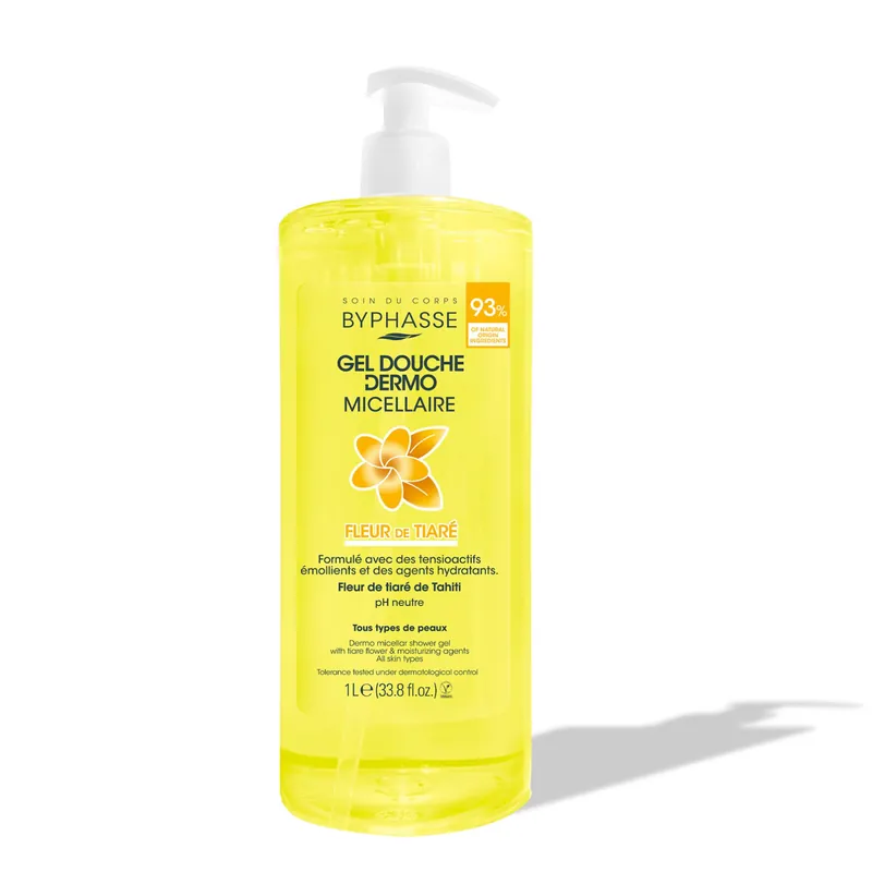 Byphasse micelární sprchový gel s květy tiaré 1000 ml Speciální Cena