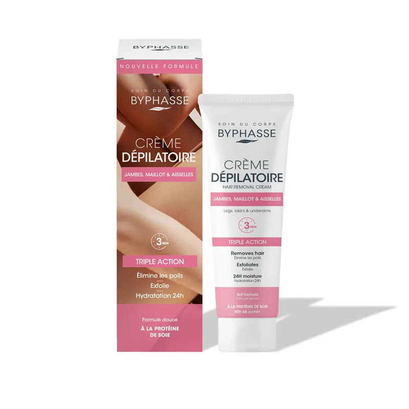 Super Cena Byphasse Silk Protein depilační krém s hedvábnými proteiny 125 ml