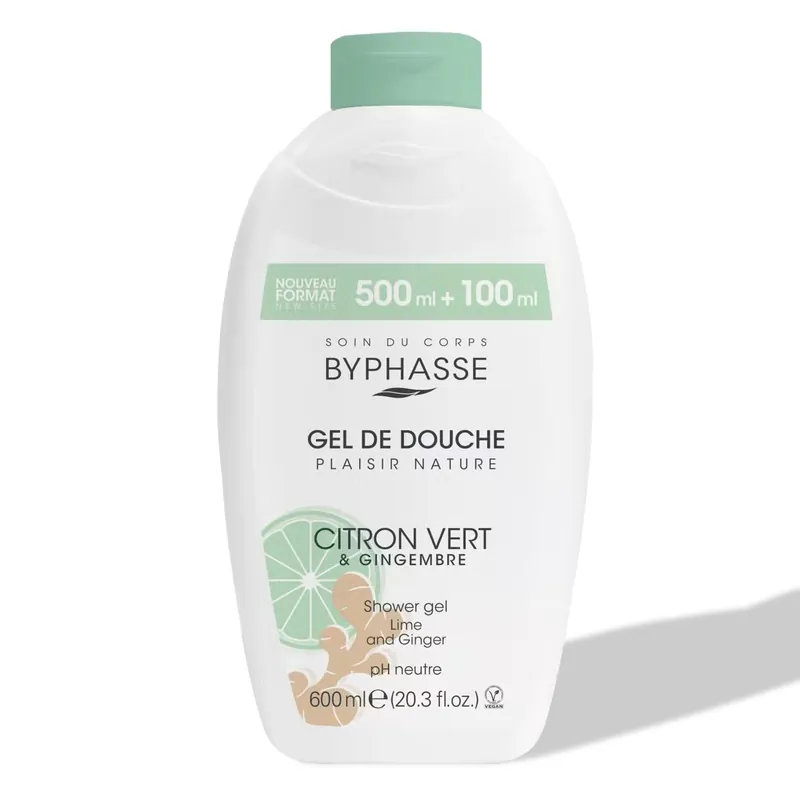 Rychlé Dodání Byphasse sprchový gel limetka a zázvor 600 ml