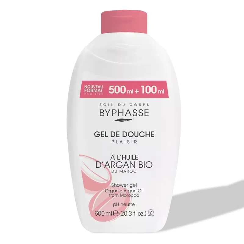 Byphasse sprchový gel s bio arganovým olejem 600 ml Vrácení Zdarma