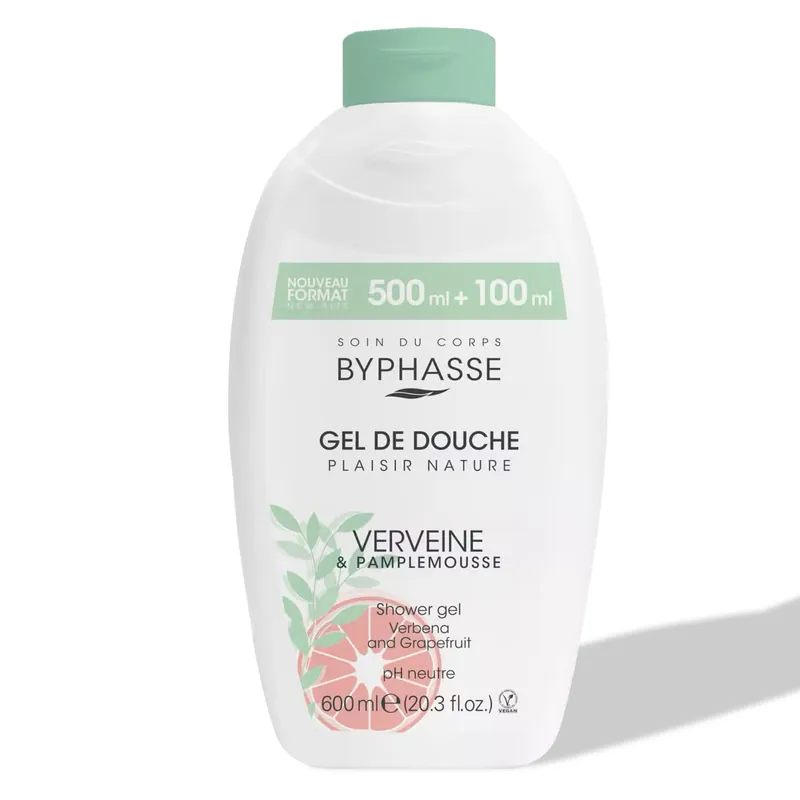 Nakupujte Hned Byphasse sprchový gel verbena a grapefruit 600 ml