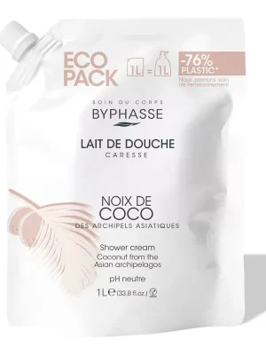 Byphasse sprchový krém kokosový olej (eco pack) 1000 ml Nová Kolekce