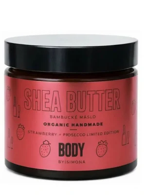 Tovární Cena Body by Simona Strawberry & Prosecco bambucké máslo pro hydrataci 250 ml