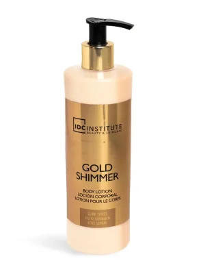 Levný IDC Gold Shimmer rozjasňující tělové mléko 400 ml