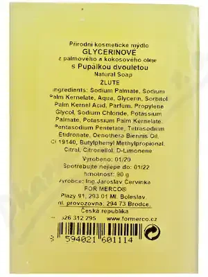 Top Prodej MERCO Glycerinové mýdlo s pupalkou 90g