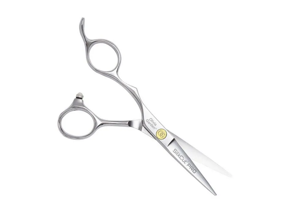 OLIVIA GARDEN SilkCut PRO Shear Left 5´ Silver - kadeřnické nůžky pro leváky Časově Omezené