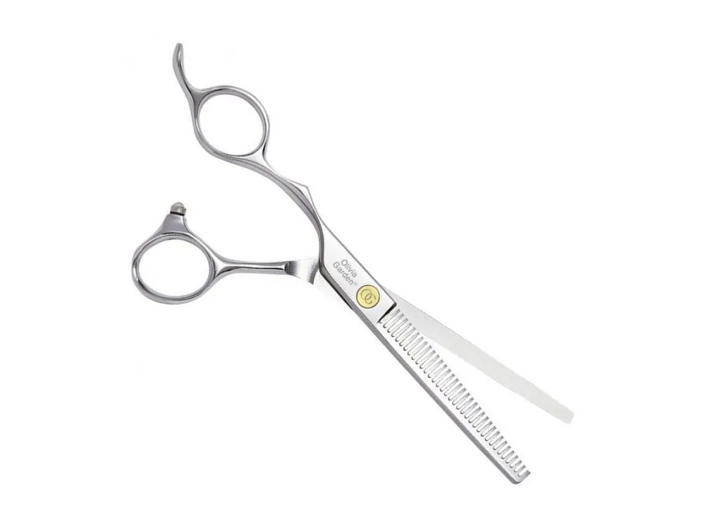 OLIVIA GARDEN SilkCut PRO Thinner Left 6-35´ Silver - kadeřnické efilační nůžky pro leváky Pouze Dnes