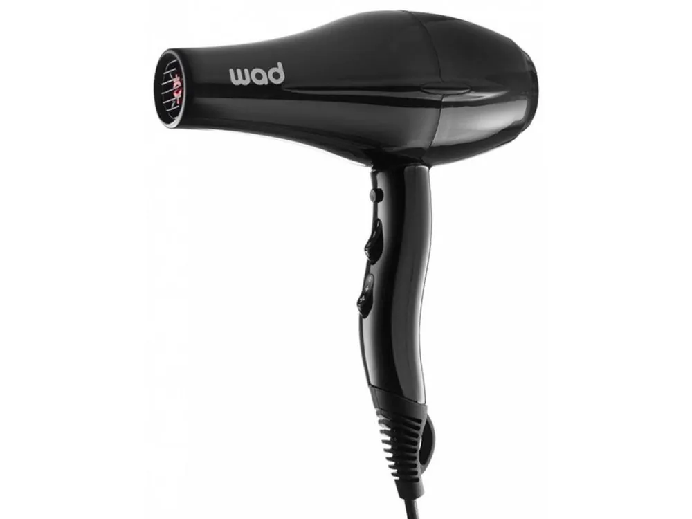 WAD Professional Gyro Hair Gryer 2000W - profesionální ionizační fén na vlasy - černý Zlevněný