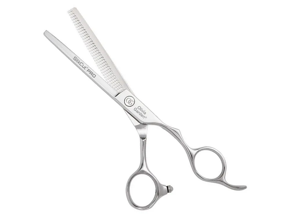 Akční Nabídka OLIVIA GARDEN SilkCut PRO Thinner 6-35´ Silver - kadeřnické efilační nůžky pro praváky