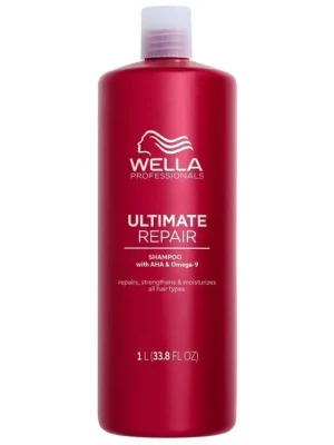 Ověřený WELLA Professionals Ultimate Repair Shampoo 1000ml - regenerační šampon pro poškozené vlasy