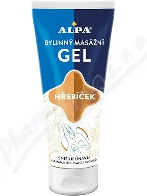 Alpa bylinný masážní gel hřebíček 100ml Zlevněný