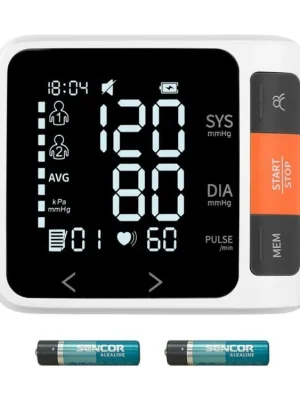 SENCOR SBD 0900WH Tlakoměr na zápěstí - digitální s LCD displayem Nakupujte Hned