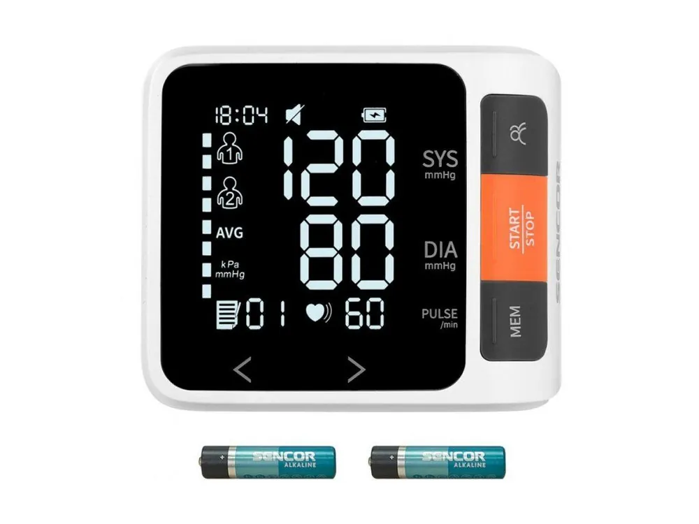SENCOR SBD 0900WH Tlakoměr na zápěstí - digitální s LCD displayem Nakupujte Hned