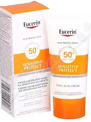 Jen Po Omezenou Doba Eucerin SUN opalovací krém na obličej SPF50+50ml