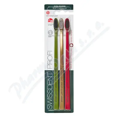 Akční Nabídka Swissdent zub.kart.Colours 2+1 soft-medium