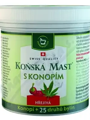 Herbamedicus Koňská mast s konopím hřejivá 250ml Akční Nabídka