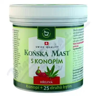 Herbamedicus Koňská mast s konopím hřejivá 250ml Akční Nabídka
