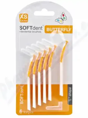 Kup Teď SOFTdent Butterfly mezizubní kartáček zahn.XS 6ks
