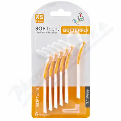 Kup Teď SOFTdent Butterfly mezizubní kartáček zahn.XS 6ks