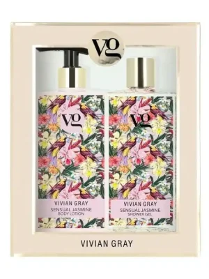 VIVIAN GRAY SENSUAL JASMINE Shower Gel + Body Lotion 2x350ml - sprchový gel a tělové mléko Jen Po Omezenou Doba