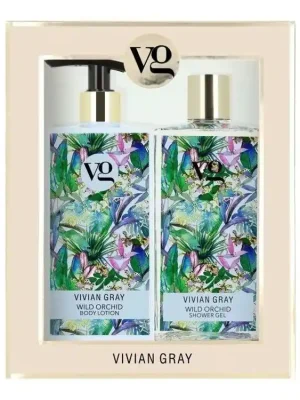 Top Prodej VIVIAN GRAY WILD ORCHID Shower Gel + Body Lotion 2x350ml - sprchový gel a tělové mléko