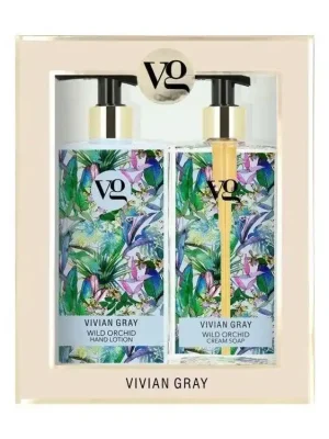 Vrácení Zdarma VIVIAN GRAY WILD ORCHID Cream Soap + Hand Lotion 2x350ml - tekuté mýdlo a mléko na ruce