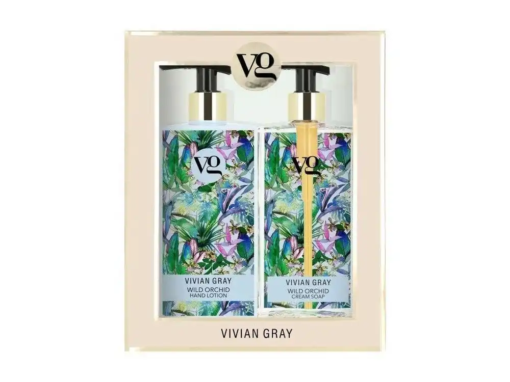Vrácení Zdarma VIVIAN GRAY WILD ORCHID Cream Soap + Hand Lotion 2x350ml - tekuté mýdlo a mléko na ruce