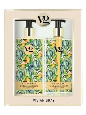 Horká Nabídka VIVIAN GRAY SPARKLING ORANGE Cream Soap + Hand Lotion 2x350ml - tekuté mýdlo a mléko na ruce