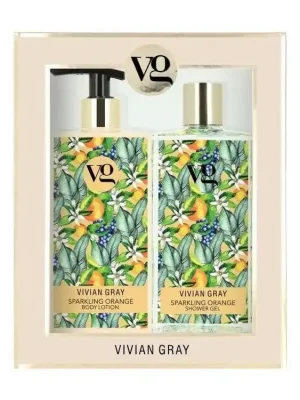 VIVIAN GRAY SPARKLING ORANGE Shower Gel + Body Lotion 2x350ml - sprchový gel a tělové mléko Jen Po Omezenou Doba