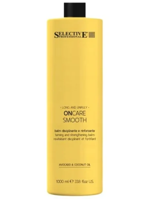 SELECTIVE ONcare Smooth Balm 1000ml - kondicionér pro vyhlazení krepatých vlasů Časově Omezené