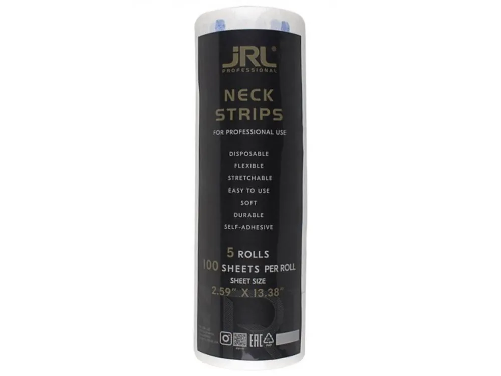 JRL Professional Neck Strips White - ochranné krepové límce - 5x100 útržků - bílé Akční Nabídka