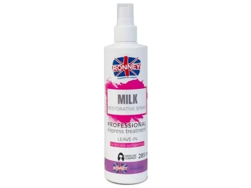 Aktuální RONNEY Milk Restorative Spray 285ml - regenerační mléko na suché a poškozené vlasy