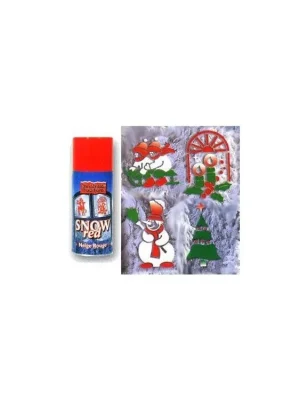 Akční Cena CHRISTMAS TRADITIONS Snow Spray Red 150ml - vánoční dekorativní sníh ve spreji - červený
