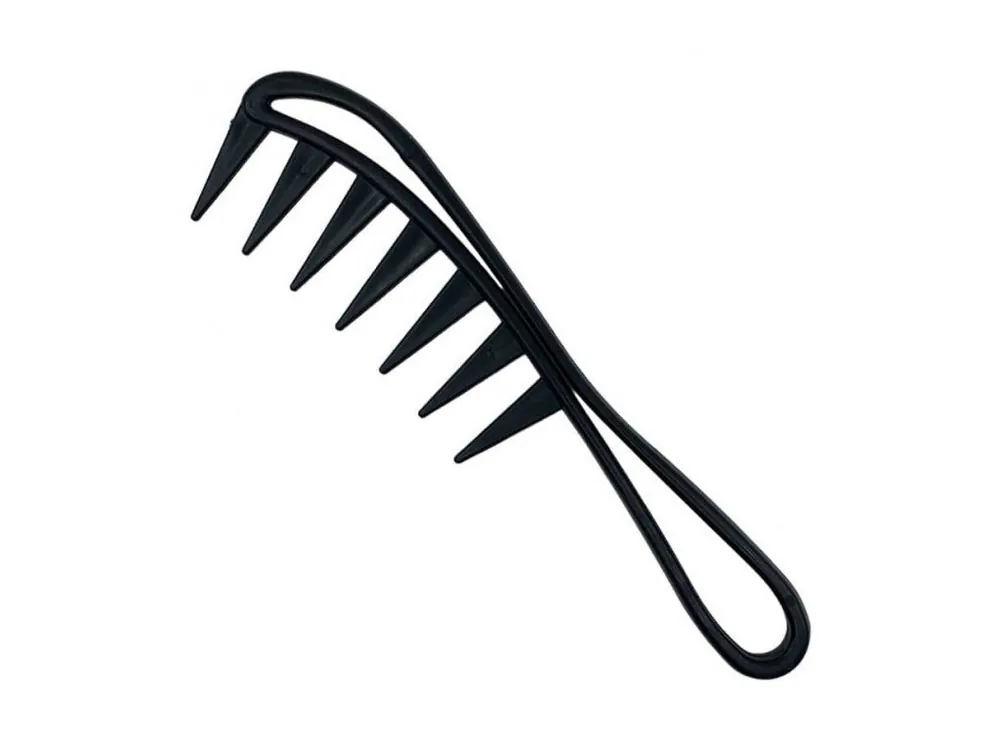 Cenová Bomba BARBERCO Wide Tooth Comb Black - hřeben s širokými zuby pro rozčesávání hustých vlasů