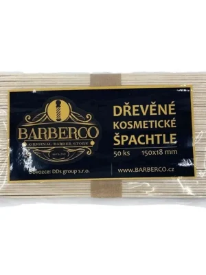 BARBERCO Dřevěné LARGE špachtle k nanášení vosku 150x18mm - 50ks Hit Sezóny