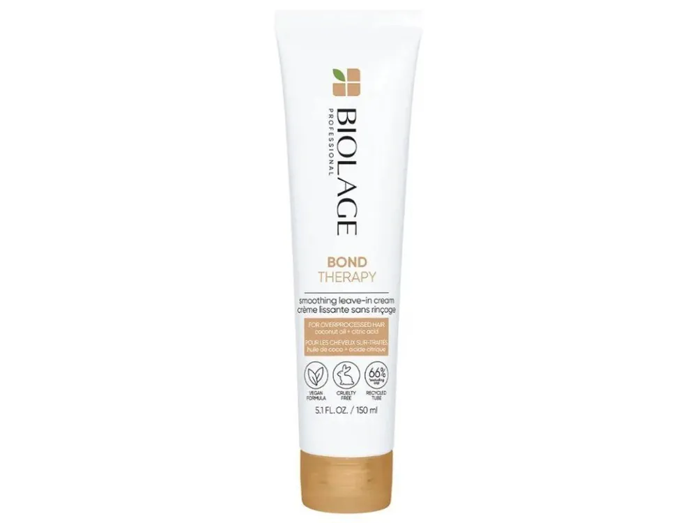 MATRIX Biolage Bond Therapy Smoothing Leave-In Cream 150ml - bezoplachová péče pro poškozené vlasy Jen Po Omezenou Doba