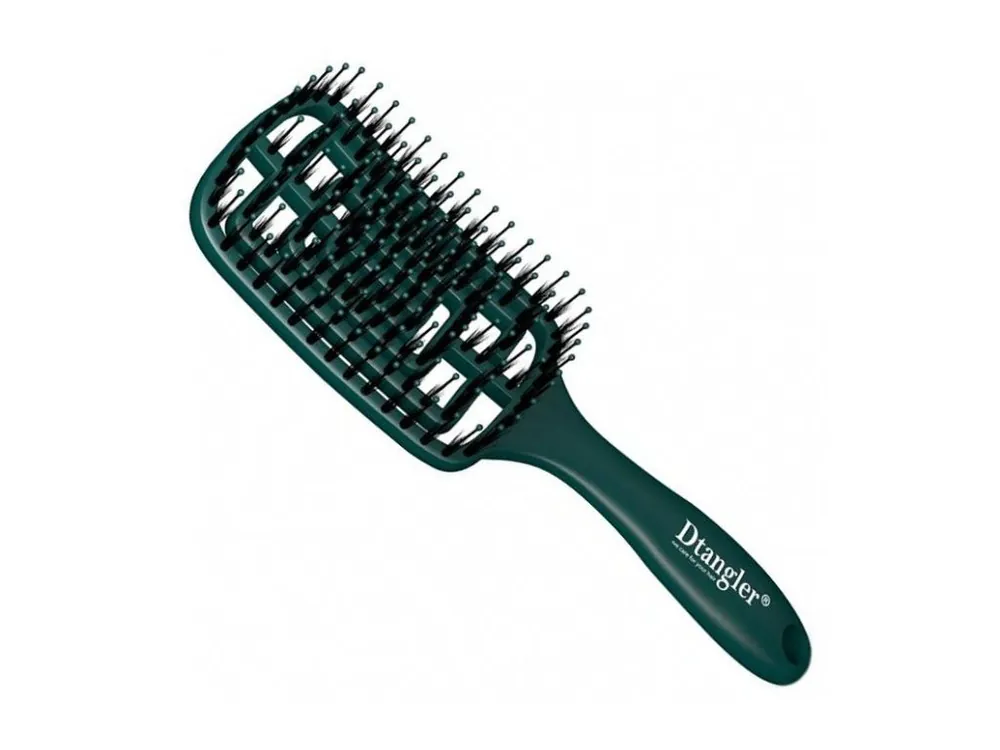 Výhodná Nabídka DTANGLER Dry Blow GLOW AND GO Emerald Green - Profi kartáč na rozčesávání a fénování vlasů