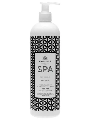 Originální KALLOS SPA For Men Hydrating 3v1 Wash Gel 500ml - sprchový gel pro muže