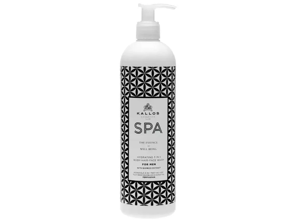 Originální KALLOS SPA For Men Hydrating 3v1 Wash Gel 500ml - sprchový gel pro muže
