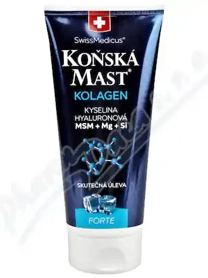 Autentický SwissMedicus Koňská mast kolagen forte chlad.200ml