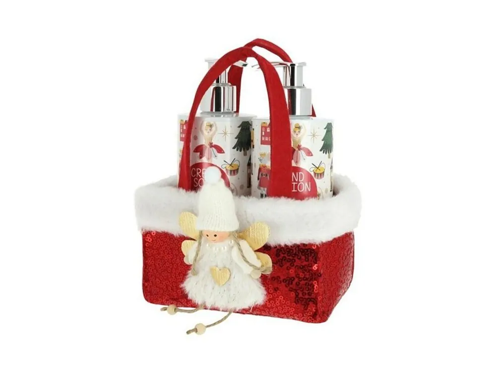 Sezónní Sleva VIVIAN GRAY CHRISTMAS Fairy Red Set - Crema Soap + Hand Lotion 2x250ml - tekuté mýdlo + mléko