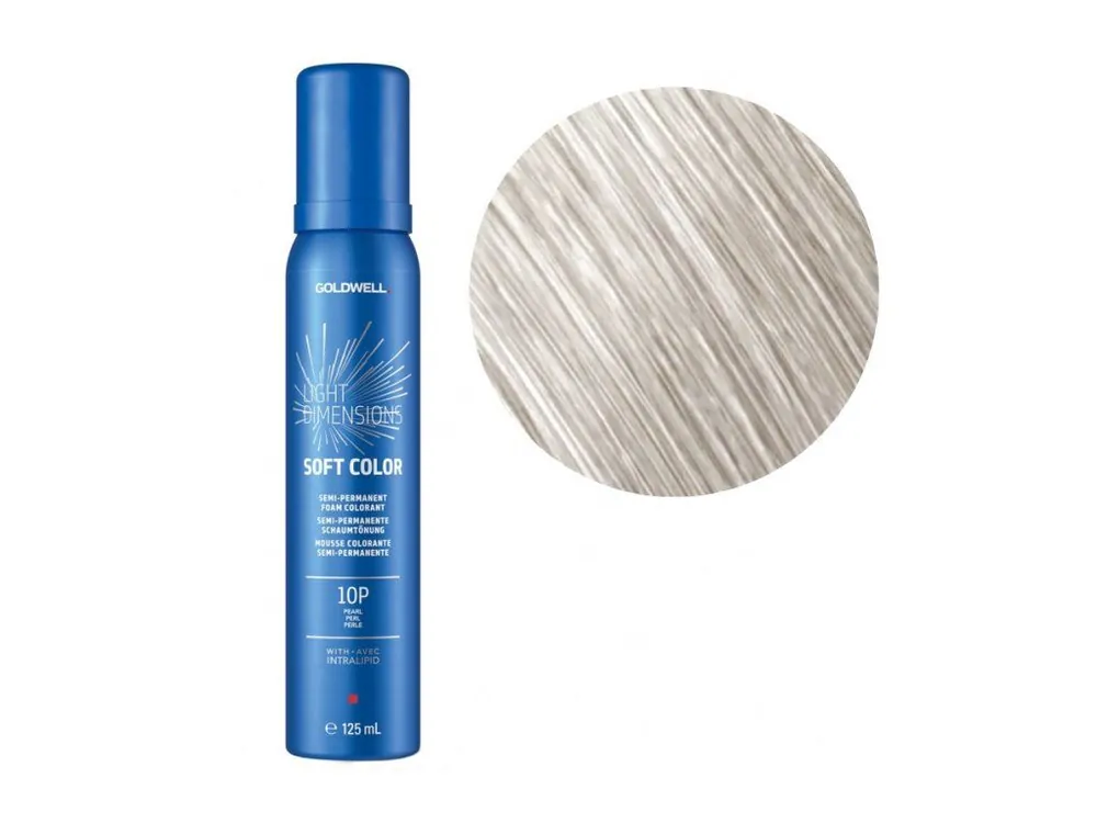 GOLDWELL Light Dimensions Soft Color 10P PEARL - barevný pěnový přeliv na vlasy 125ml Vrácení Zdarma