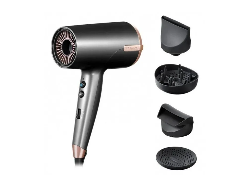 Tovární Cena REMINGTON D6077 Dry And Style 2000W - ionizační fén na vlasy s difuzérem