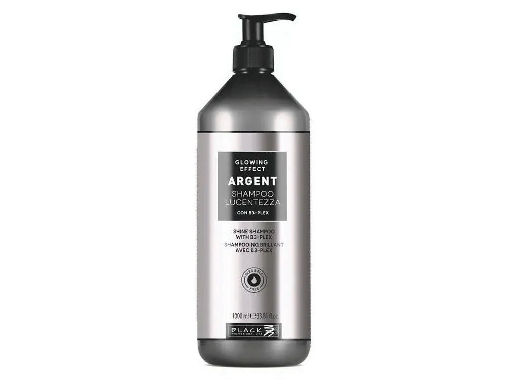Kup Teď BLACK Argent Glowin Effect Shampoo 1000ml - posilující a obnovující šampon