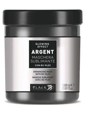 BLACK Argent Glowin Effect Mask 1000ml - rekonstrukční laminační maska pro poškozené vlasy Nejprodávanější