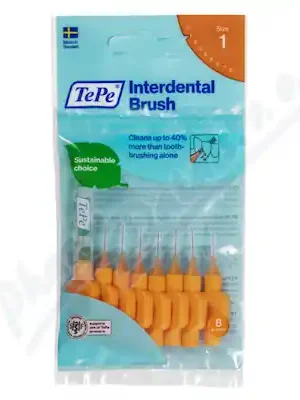 Značkový TePe meziz.kart.size 1 Oranžové 8ks 133220