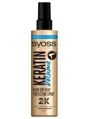 Objednat Nyní SYOSS Professional Keratin Volume Heat Spray 200ml - objemový ochranný sprej před teplem