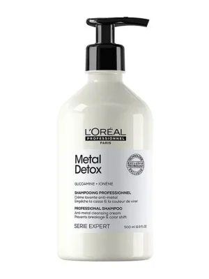 LOREAL Serie Expert Metal Detox Shampoo 500ml - hloubkově čistící šampon pro barvené a poškozené vlasy Nejlepší Volba