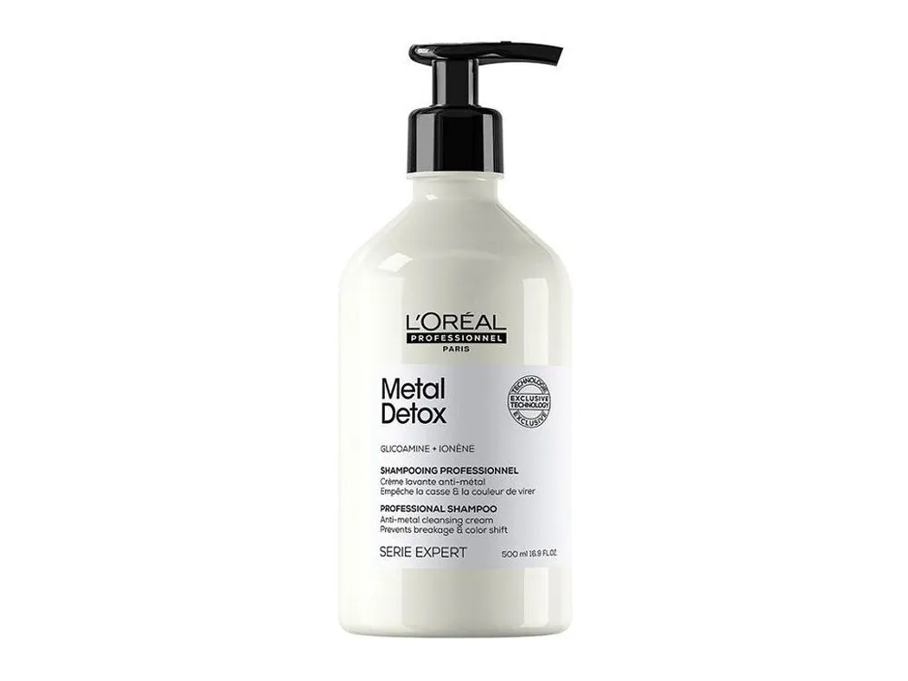 LOREAL Serie Expert Metal Detox Shampoo 500ml - hloubkově čistící šampon pro barvené a poškozené vlasy Nejlepší Volba